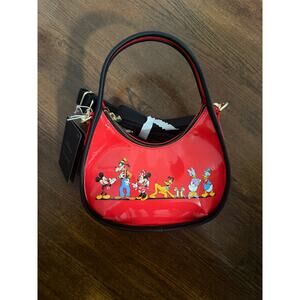 LOUNGEFLY DISNEY MICKEY & FRIENDS WALKING CROSSBODY NWT